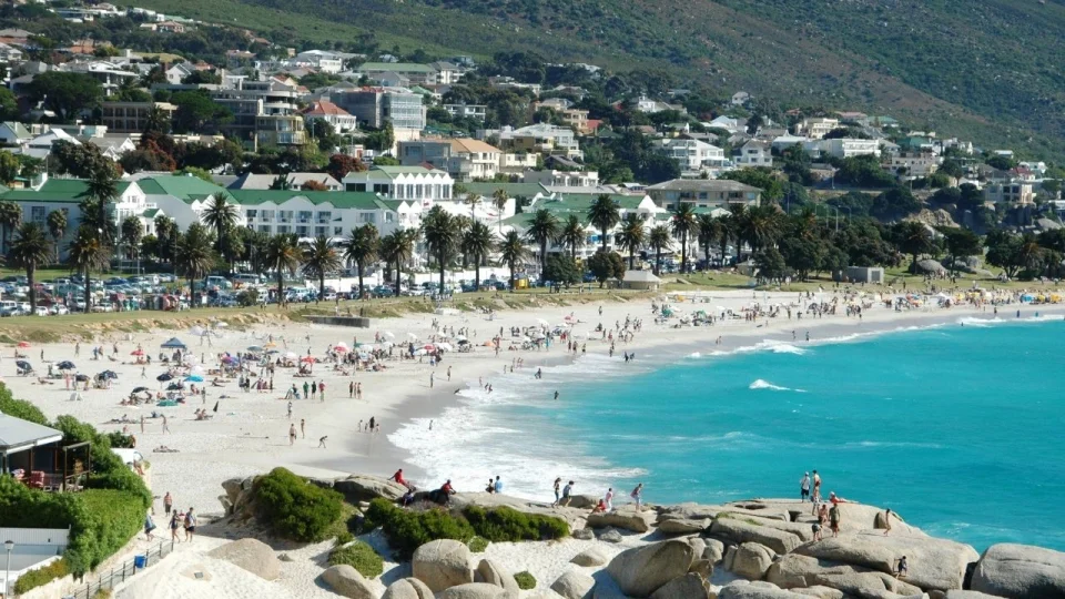 Coastal road winding through the mountains of the Cape Peninsula