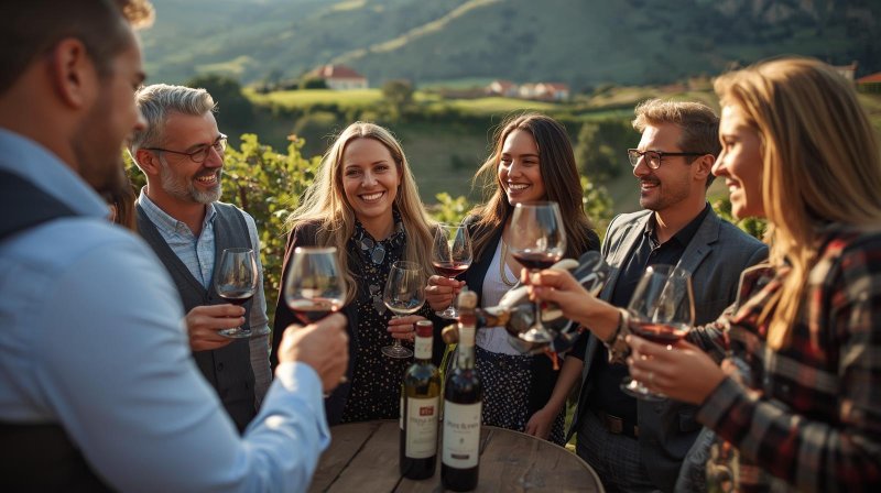 wine tasting groupe