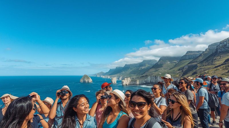 people at cape point