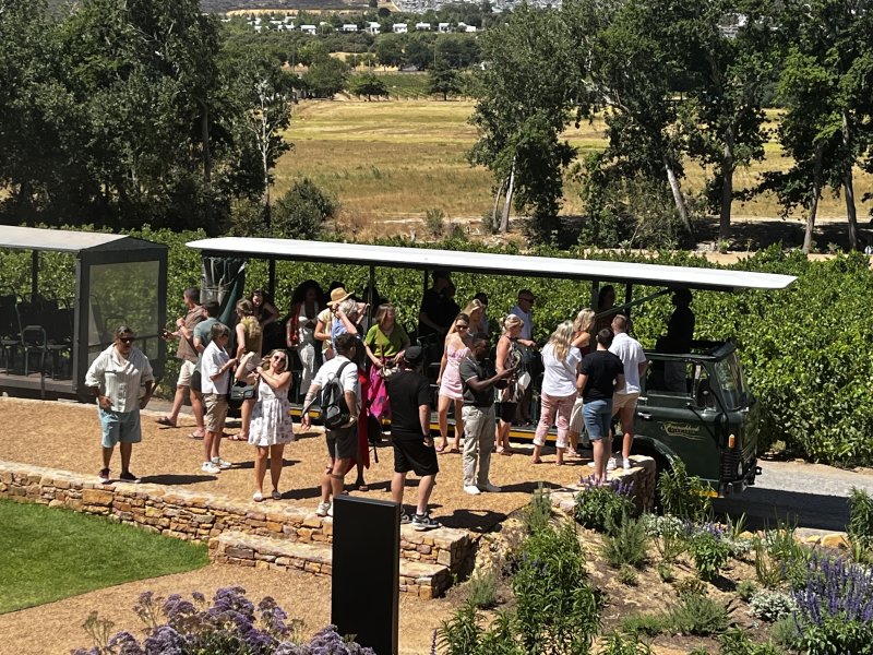 Great welcome at rickety bridge wine estate 