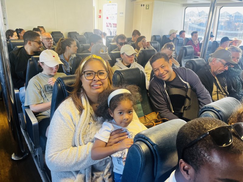 Inside the ferry 