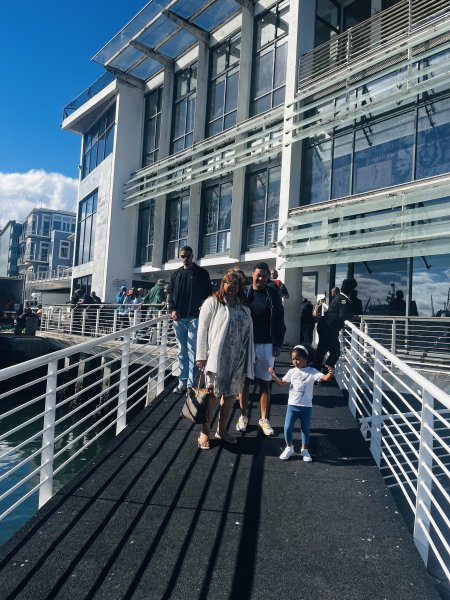 Walking to the ferry 