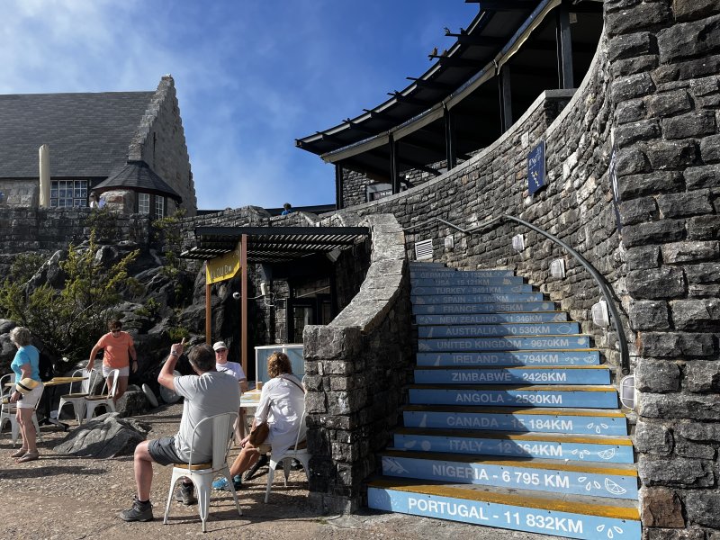 The twelve apostles on the top of the Table Mountain 